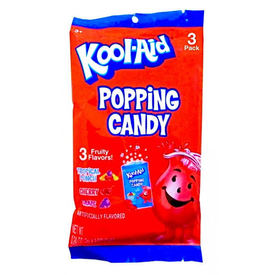 Kool Aid Popping Candy 3 Fruity Flavours - 3pack