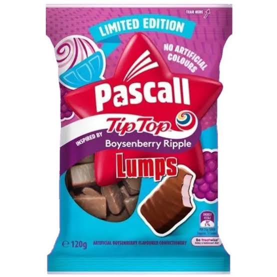 Pascall Tip Top Boysenberry Ripple Lumps LIMITED EDITION - 120g