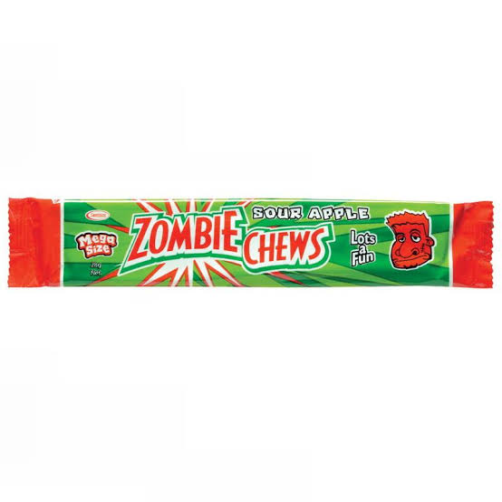 Zombie Chews Sour Apple - 28g