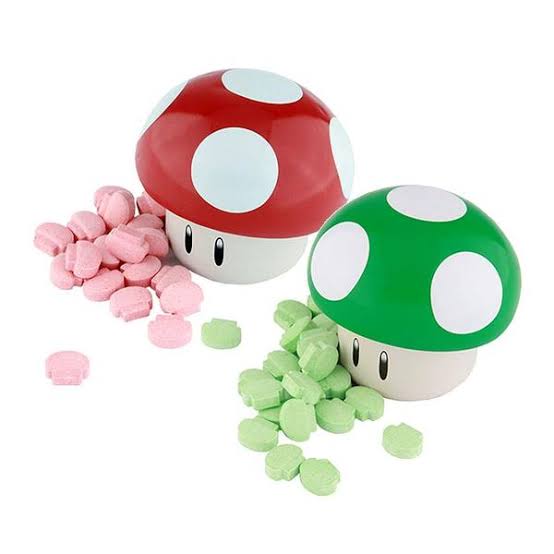 Nintendo Mushroom Super Mario Collectable Tin - ASSORTED