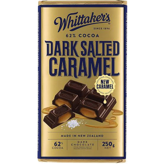 Whittakers Dark Salted Caramel Block - 250g