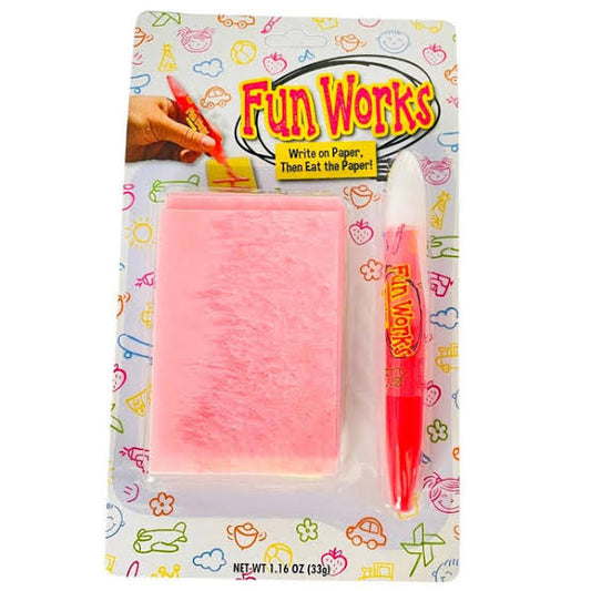 Fun Works Write And Eat Paper Candy - 33g