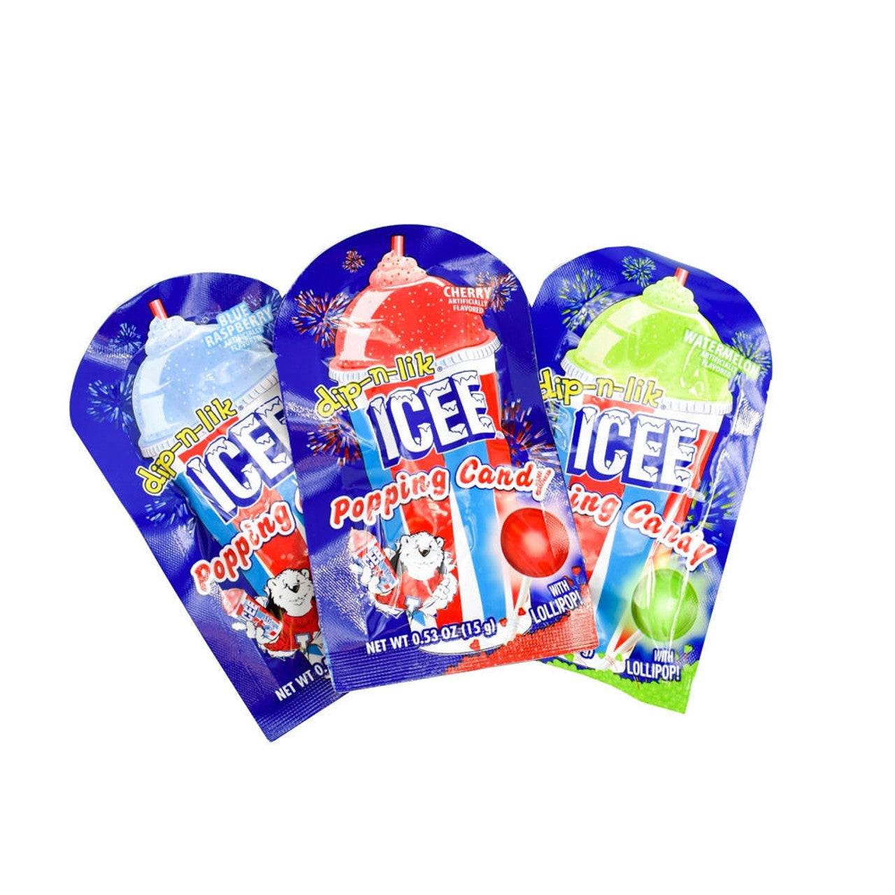 Kokos Icee Dip N Lik Popping Candy 1pc Assorted 8535