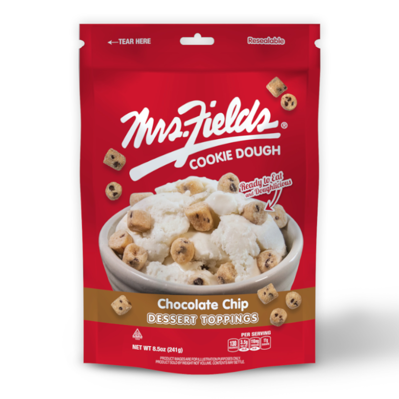 Mrs Fields Cookie Dough Dessert Toppings - Chocolate Chip - 241g