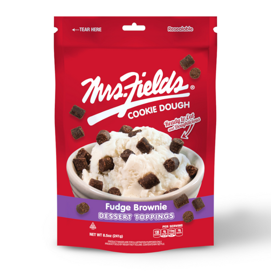 Mrs Fields Cookie Dough Dessert Toppings - Fudge Brownie - 241g