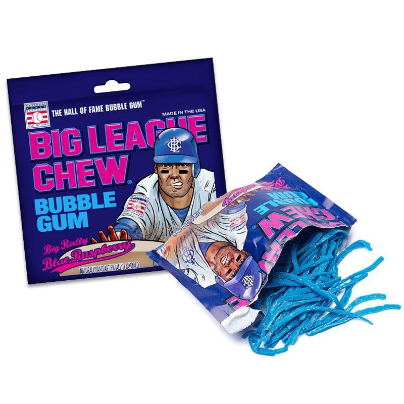 Big League Chew Blue Raspberry Bubble Gum