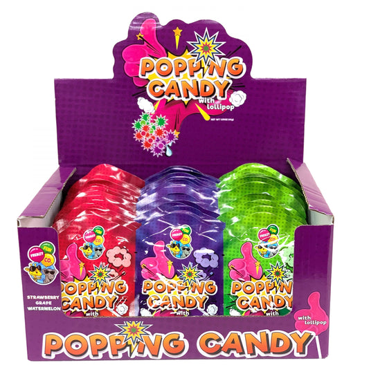 Fun Frenzy Popping Candy With Lollipop - 45g 3pack