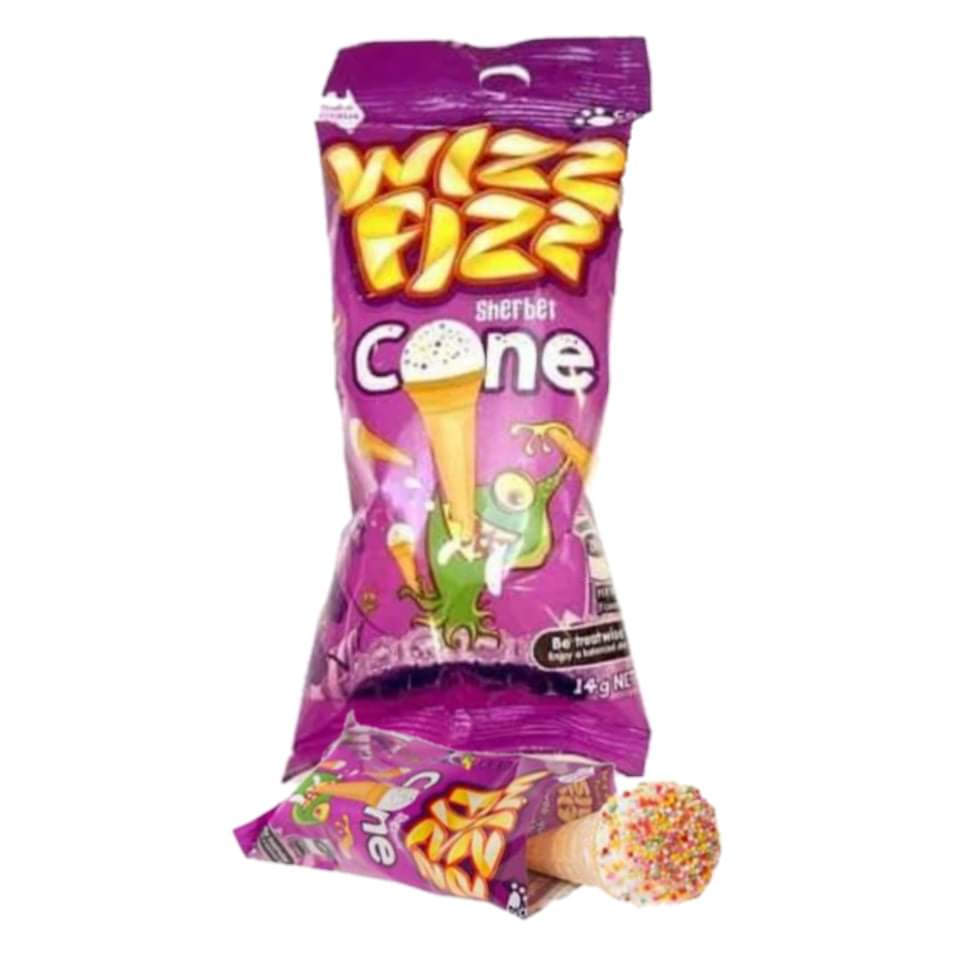 Wizz Fizz Sherbet Cone - 14g