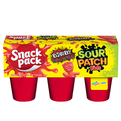 Sour Patch Kids Gel Snack Pack Red Berry - 6pack