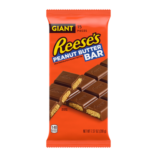 Reeses Giant Chocolate Block Filled With Peanut Butter - 208g