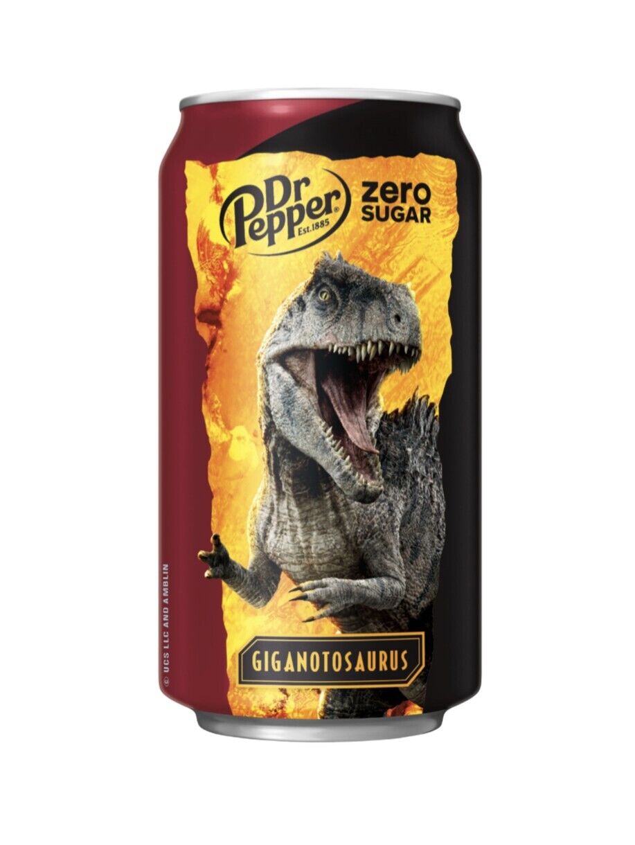 Dr Pepper Zero Sugar - 355ml LIMITED EDITION  Jurassic World