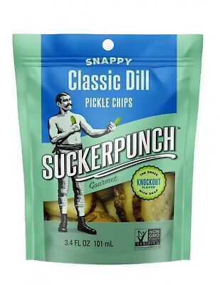 Sucker Punch Classic Dill Pickle Chips - 101ml