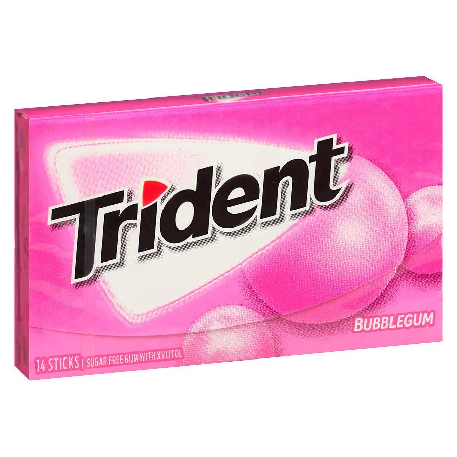 Trident Bubblegum SUGAR FREE - x14pc