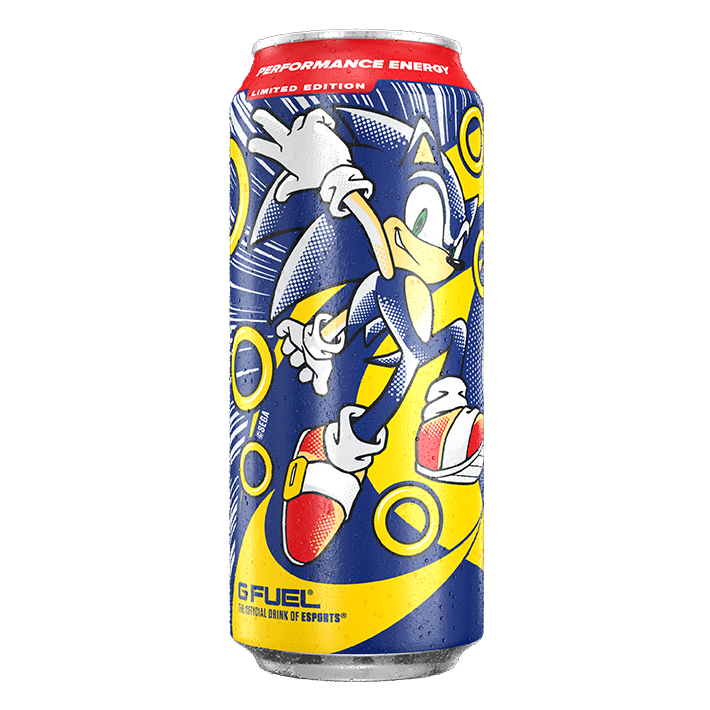 Gfuel Sonic The Hedgehog Peach Rings Flavour Energy Drink - 473ml USA