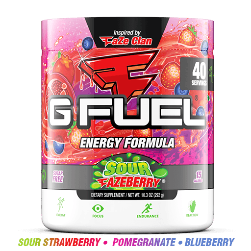 Gfuel Sour Faze Berry Flavour Energy Formula Tub - 280g USA