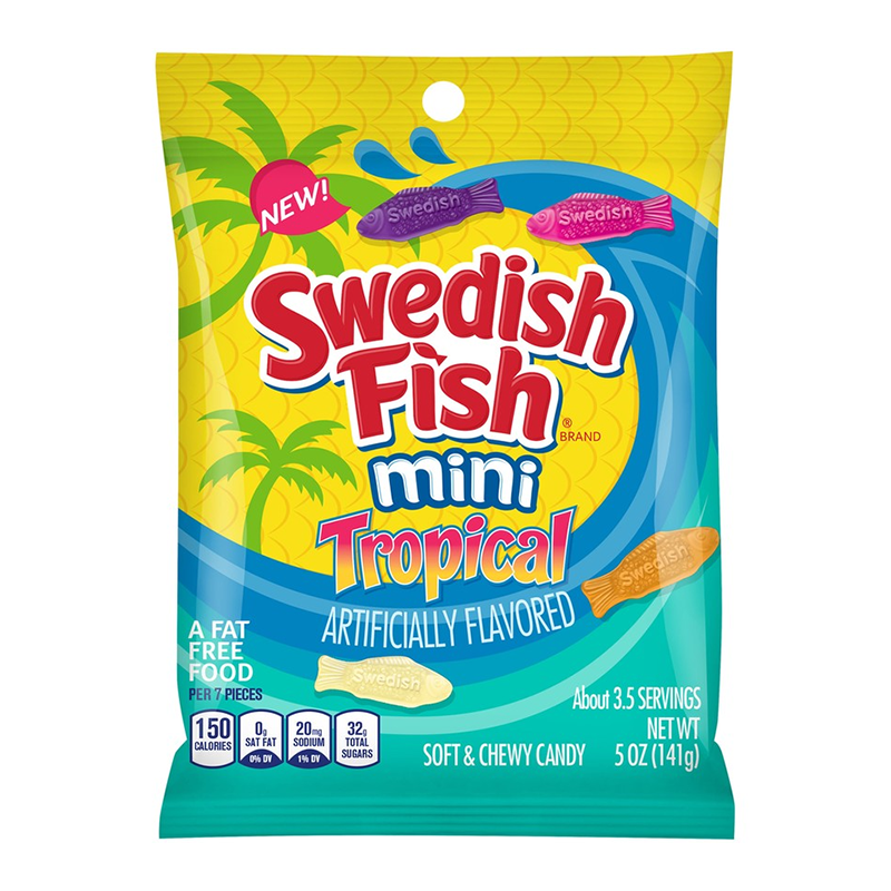 Swedish Fish Mini Tropical Bag - 141g