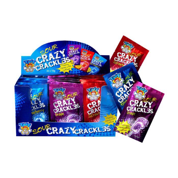 TNT Sour Crazy Crackles - 10g ASSORTED