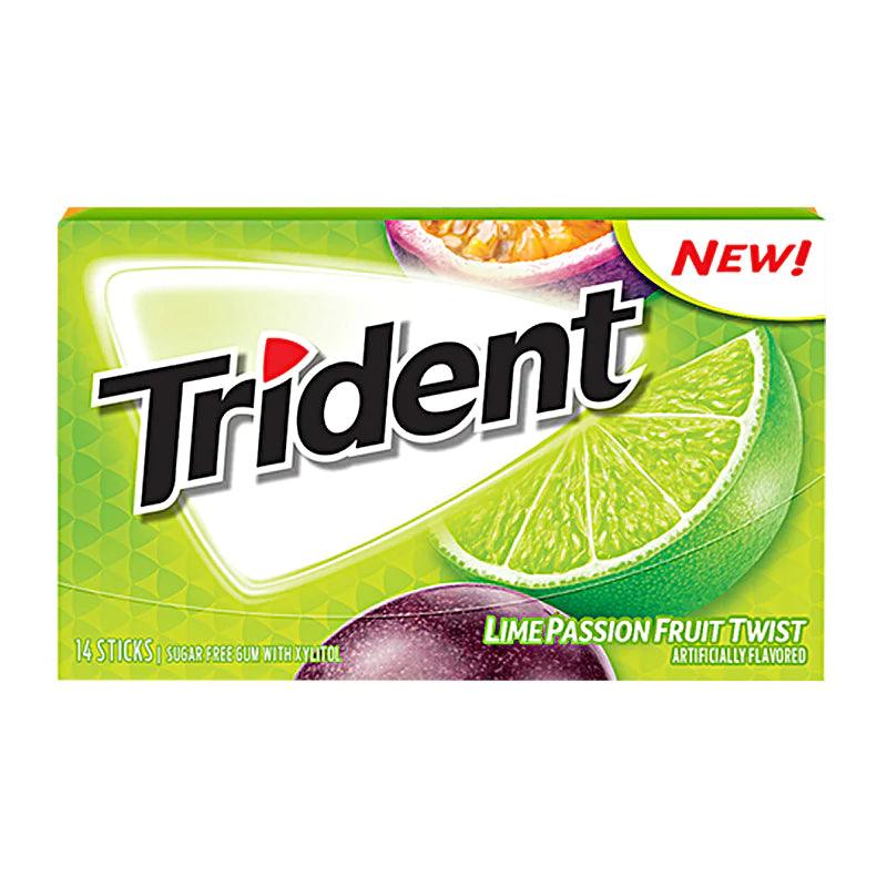 Trident Lime Passion Fruit Twist Gum SUGAR FREE - x14pc