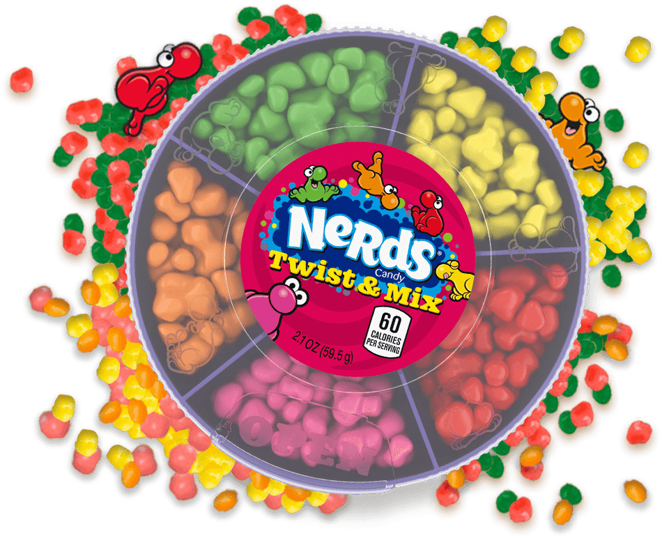 Wonka Nerds Twist & Mix - 59g