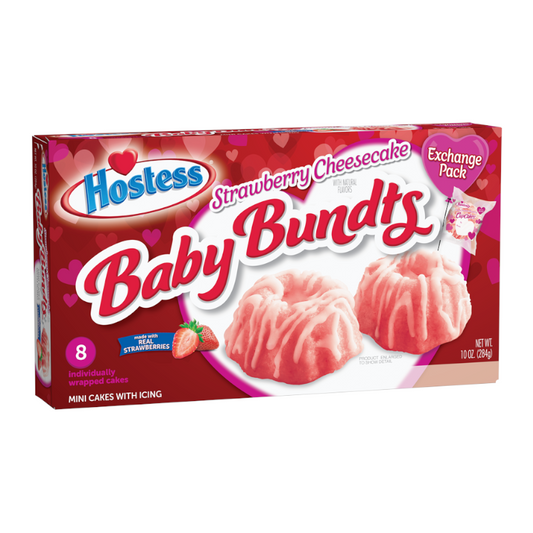 Hostess Baby bundts Strawberry Cheesecake - 8pk 284g