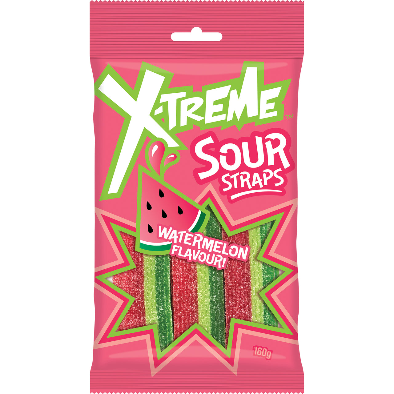 Xtreme Sour Strap Watermelon - 160g