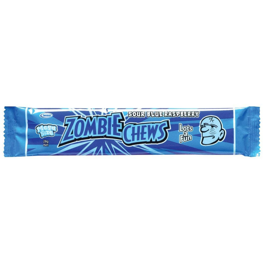 Zombie Chews Sour Blue Raspberry - 28g